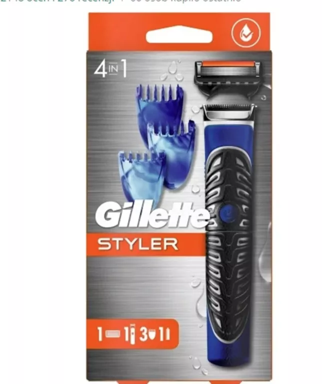 GILLETTE FUSION PROGLIDE STYLER MASZYNKA DO GOLENIA 4 IN 1