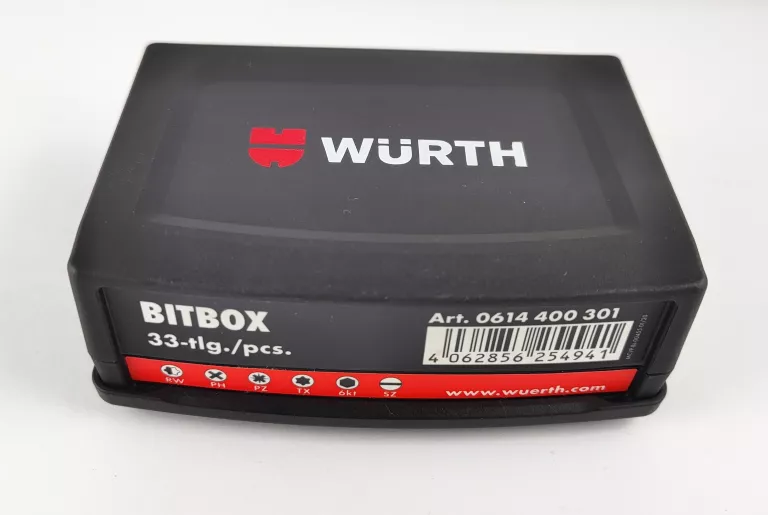 ZESTAW BITÓW WURTH 0614400301 33 ELEMENTY