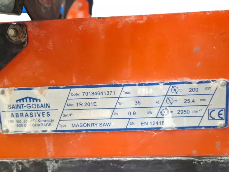 NORTON CLIPPER TR 201E PRZECINARKA DO PŁYTEK NA WODĘ