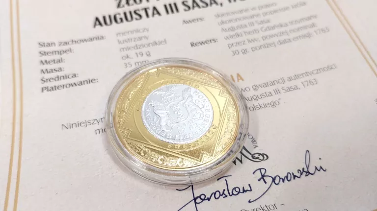 ZŁOTY GDAŃSKI AUGUSTA LLL SASA 1763