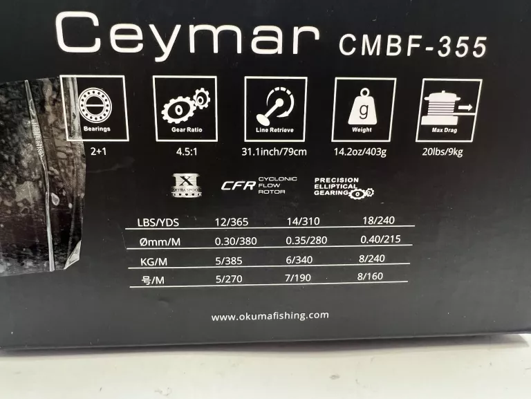 KOŁOWROTEK OKUMA CEYMAR BAITFEEDER 355