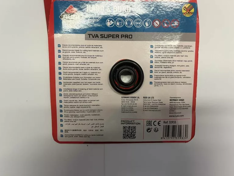 RUBI TARCZA DIAMENTOWA TVA 85MM SUPERPRO MINI VIPER X 2