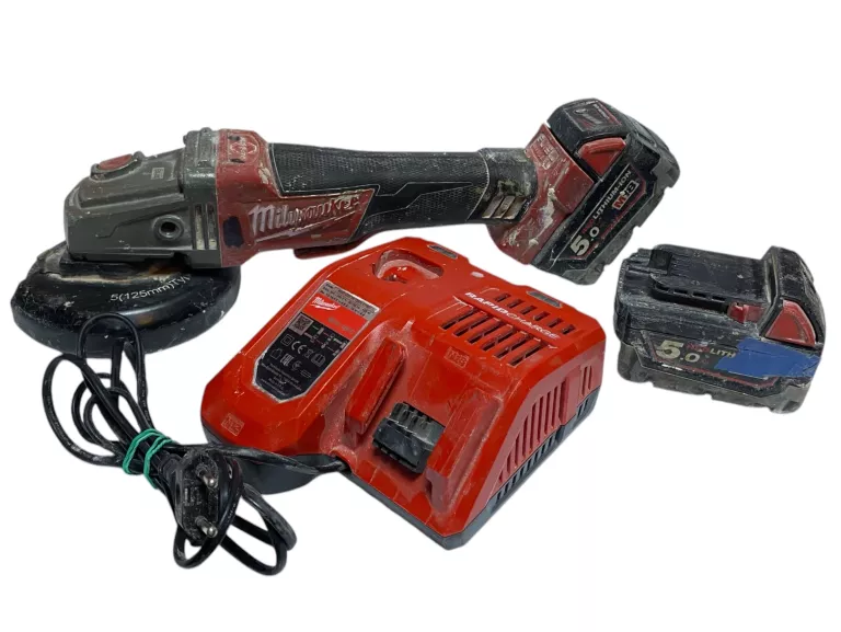 SZLIFIERKA KĄTOWA MILWAUKEE M18CAG125XPDB + 2X AKU + ŁADOWARKA