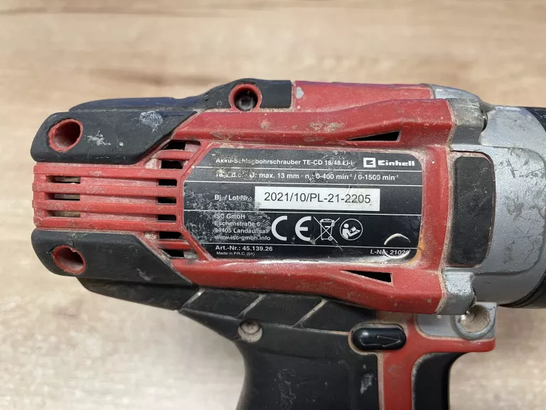 WKRĘTARKA EINHELL TE-CD 18/48 LI + 2X AKU 1,5 AH