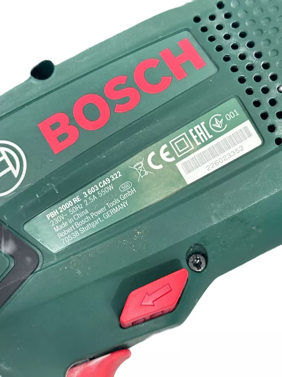 MŁOTOWIERTARKA BOSCH PBH 2000 RE MŁOT 550 W
