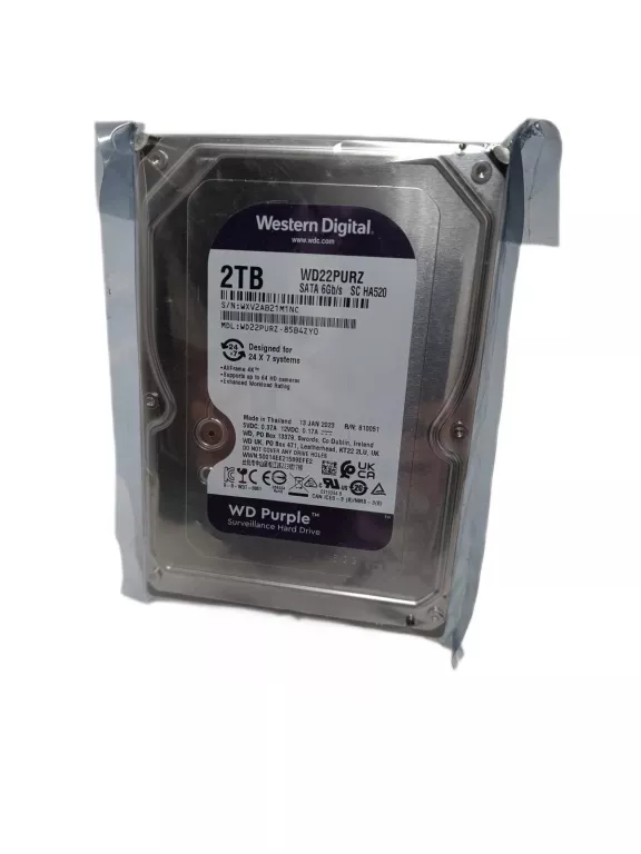 DYSK DO REJESTRATORA WESTERN DIGITAL WD PURPLE 2TB