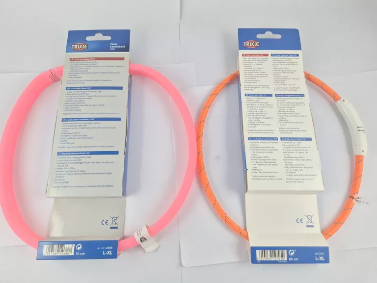 TRIXIE ŚWIECĄCA OBROŻA LED RÓŻNE L-XL