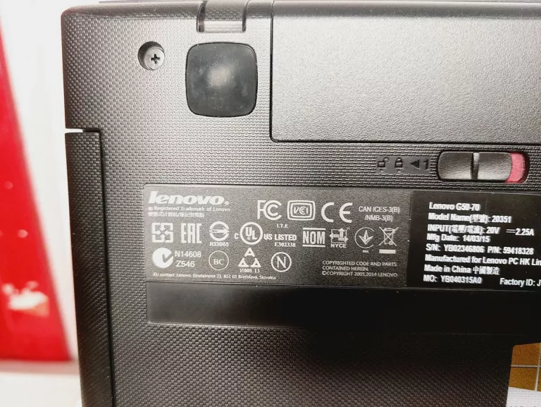 LAPTOP LENOVO G50 4GB 500GB WIN 10 HOME INTEL CELERON ZASILACZ , TORBA
