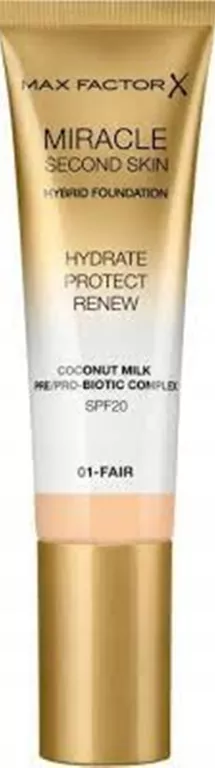 MAX FACTOR MIRACLE SECOND SKIN PODKŁAD 01 FAIR 3614229764741