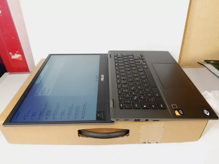 LAPTOP ASUS CM1402CM2 CHROMEBOOK 180 STOPNI + ZASILACZ, PUDEŁKO