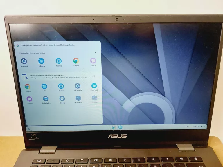 LAPTOP ASUS CM1402CM2 CHROMEBOOK 180 STOPNI + ZASILACZ, PUDEŁKO