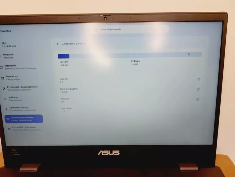 LAPTOP ASUS CM1402CM2 CHROMEBOOK 180 STOPNI + ZASILACZ, PUDEŁKO