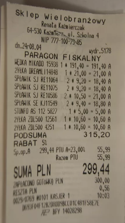 BAT MIKADO MFT POLE 600 C.W. DO 25G JAK NOWY GWARANCJA