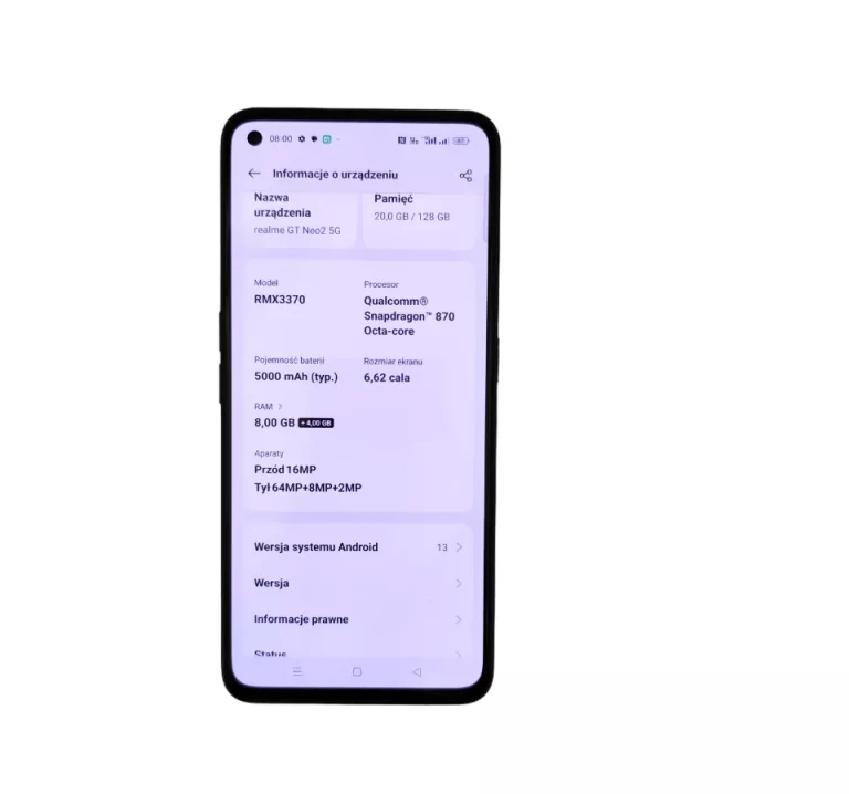 TELEFON REALME GT NEO 2 5G 8/128GB
