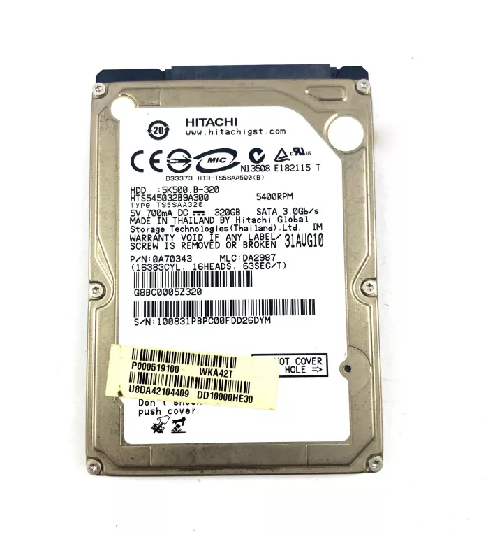 DYSK HDYSK HDD HITACHI 300 GB W KIESZENI EXTERNAL NKZ 0941