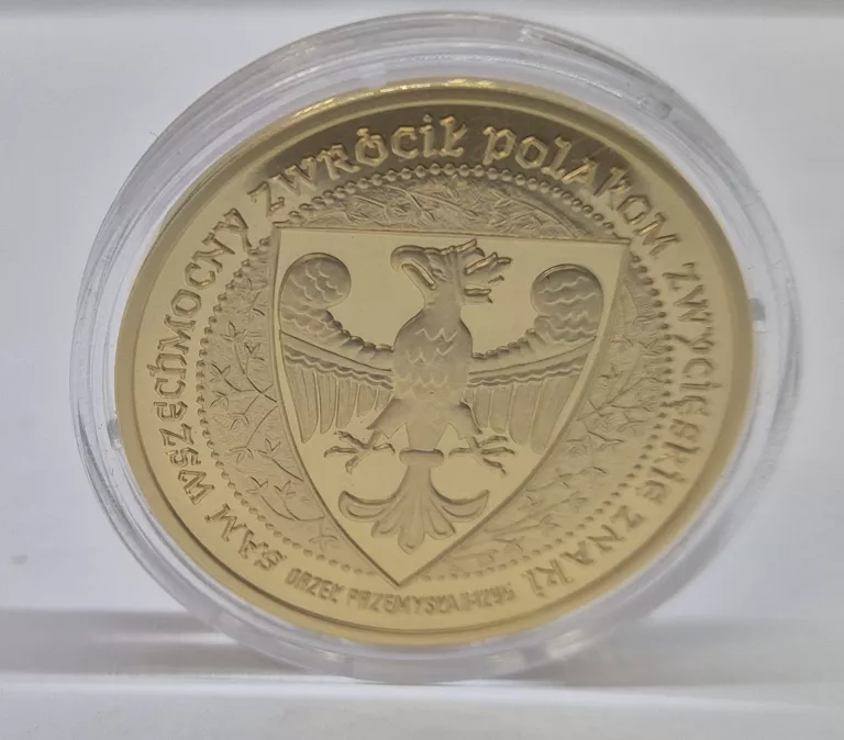 ORZEŁ Z PIECZĘCI PRZEMYSŁA II Z 1295 R. + CERTYFIKAT