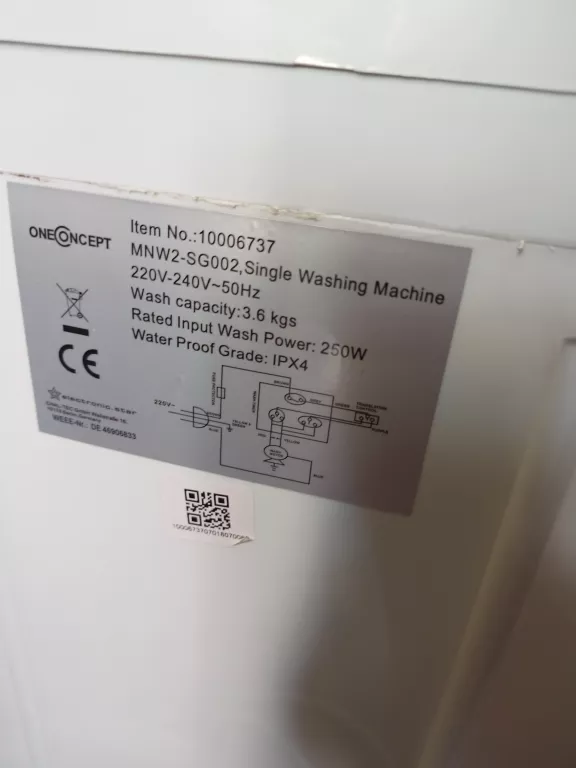 PRALKA WIRNIKOWA ONECONCEPT SG 002 TURYSTYCZNA