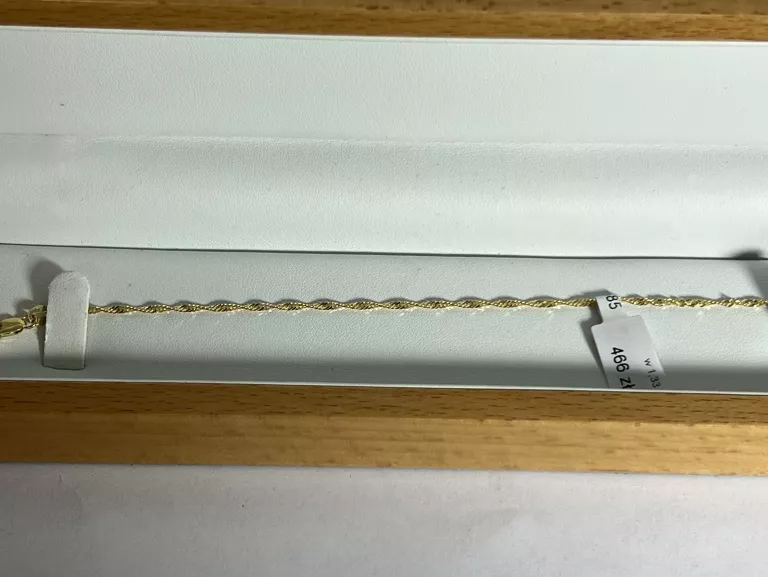ZŁOTA BRANSOLETKA SINGAPUR 585 1,33 G