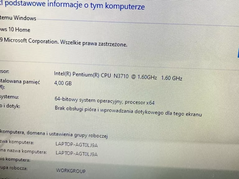 LAPTOP LENOVO IDEAPAD 110-15IBR 80T7