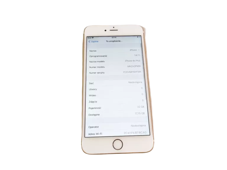 SMARTFON APPLE IPHONE 6S PLUS 2 GB / 32 GB GOLD Z ETUI EKRAN 5.5"