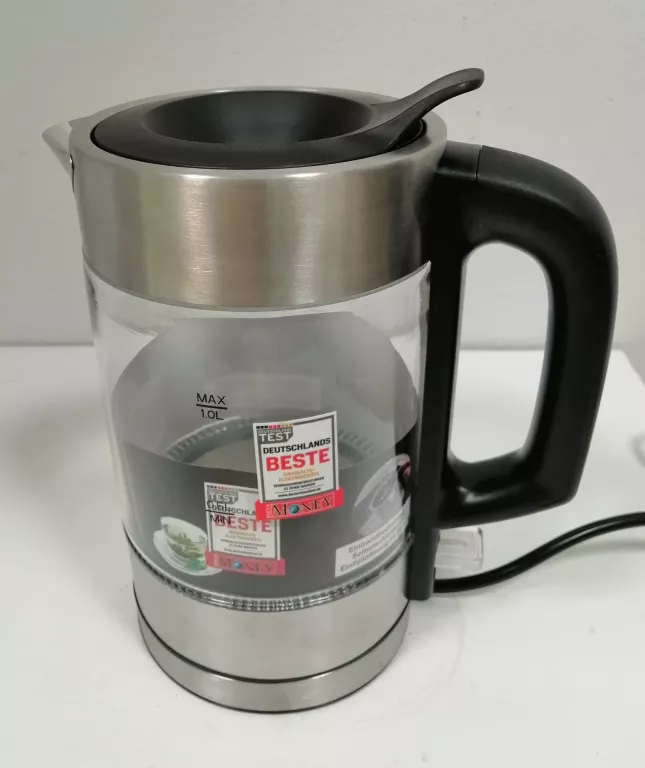 CZAJNIK ELEKTRYCZNY SZKLANY 1.0 L PROFICOOK PC-WKS 1229 G