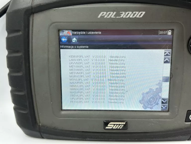 KOMPUTER DIAGNOSTYCZNY SUN PDL 3000 KABEL ZASILAJĄCY