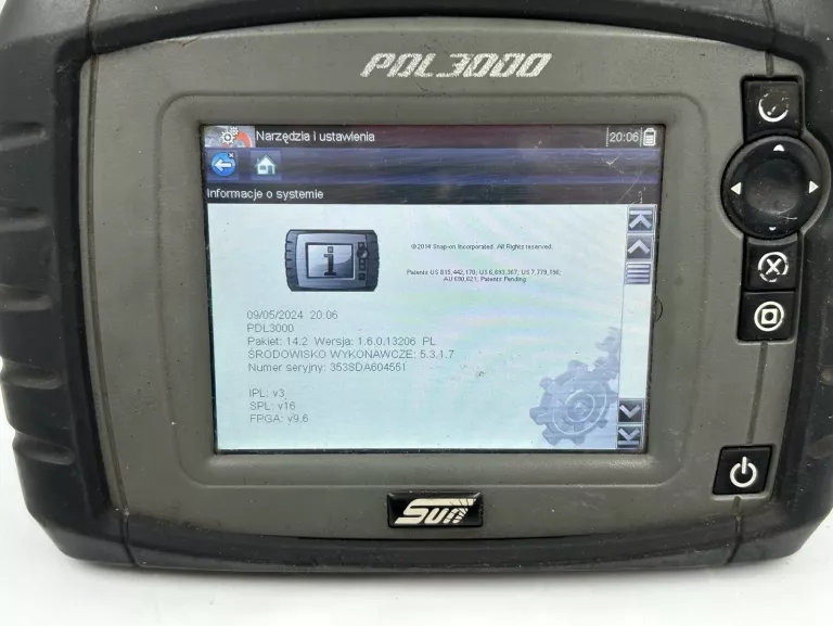 KOMPUTER DIAGNOSTYCZNY SUN PDL 3000 KABEL ZASILAJĄCY