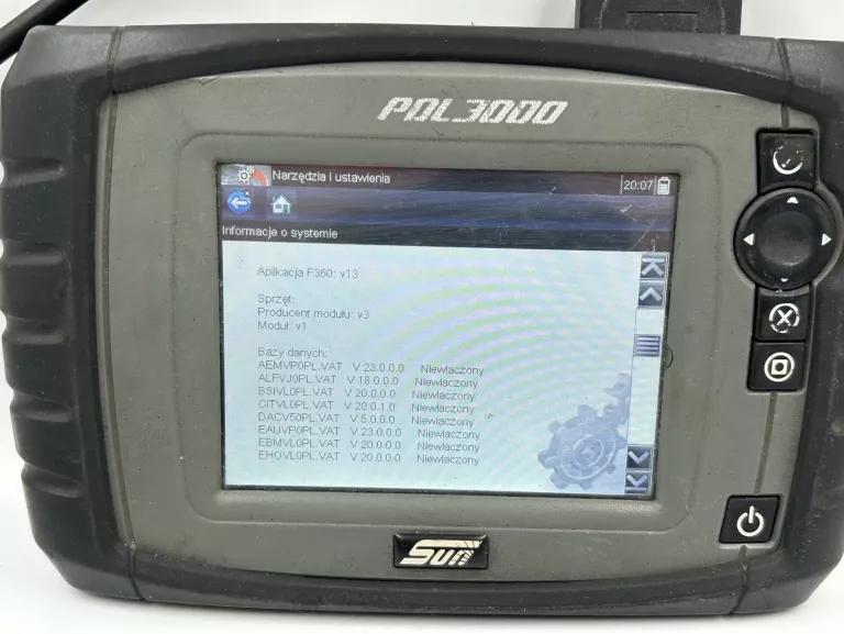 KOMPUTER DIAGNOSTYCZNY SUN PDL 3000 KABEL ZASILAJĄCY