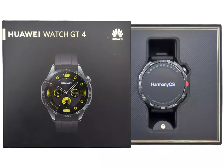 SMARTWATCH HUAWEI WATCH GT 4 ACTIVE 46MM CZARNY - JAK NOWY!