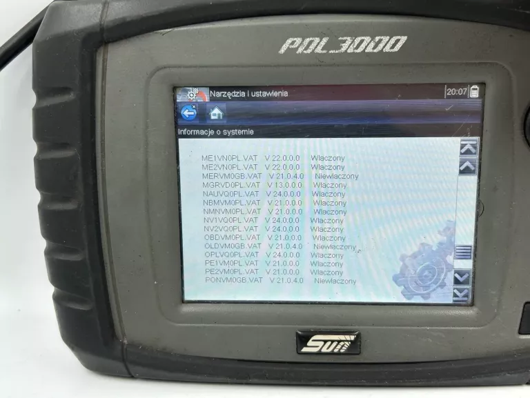 KOMPUTER DIAGNOSTYCZNY SUN PDL 3000 KABEL ZASILAJĄCY