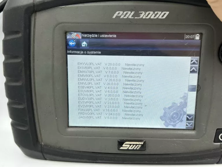 KOMPUTER DIAGNOSTYCZNY SUN PDL 3000 KABEL ZASILAJĄCY