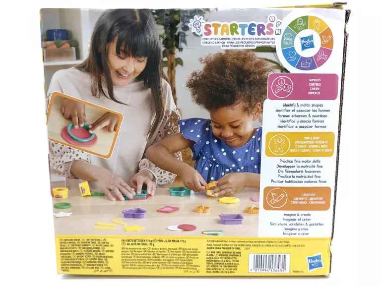 CIASTOLINA PLAY-DOH STARTERS 6 TUB + FOREMKI