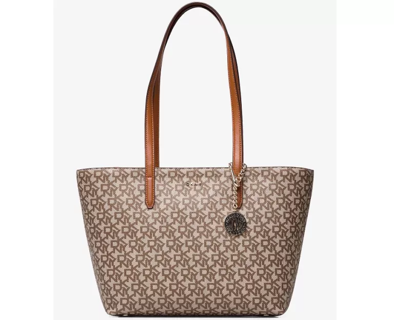 TOREBKA DKNY MONOGRAM BRĄZOWA