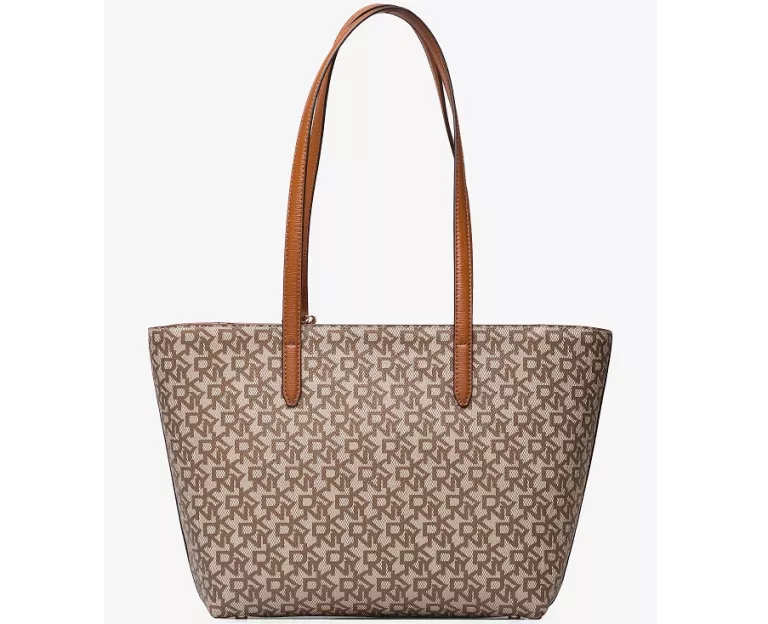 TOREBKA DKNY MONOGRAM BRĄZOWA