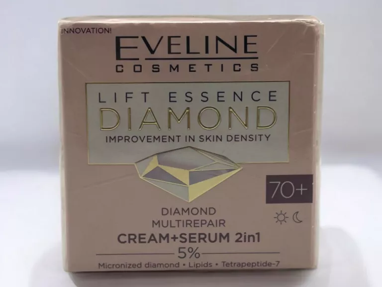 EVELINE COSMETICS LIFT ESSENCE DIAMOND SILNIE NAPINAJĄCY KREM+SERUM 70+