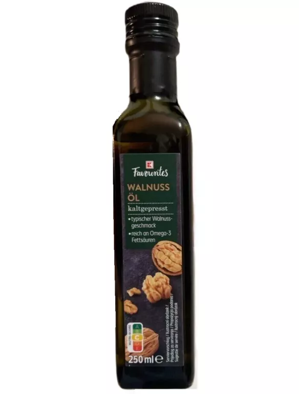 OLEJ Z ORZECHÓW WŁOSKICH 250 ML KAUFLAND 4337185927836