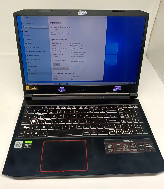 LAPTOP ACER N20C1 INTEL CORE I5 1030H 16GB/1000GB