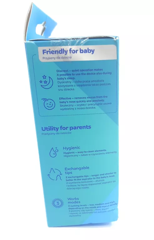 CANPOL BABIES ELEKTRYCZNY ASPIRATOR DO NOSA EASY NATURAL