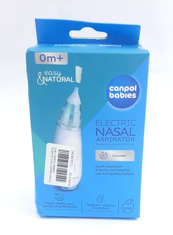 CANPOL BABIES ELEKTRYCZNY ASPIRATOR DO NOSA EASY NATURAL