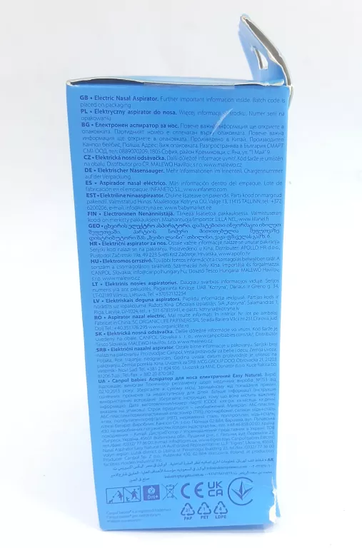 CANPOL BABIES ELEKTRYCZNY ASPIRATOR DO NOSA EASY NATURAL