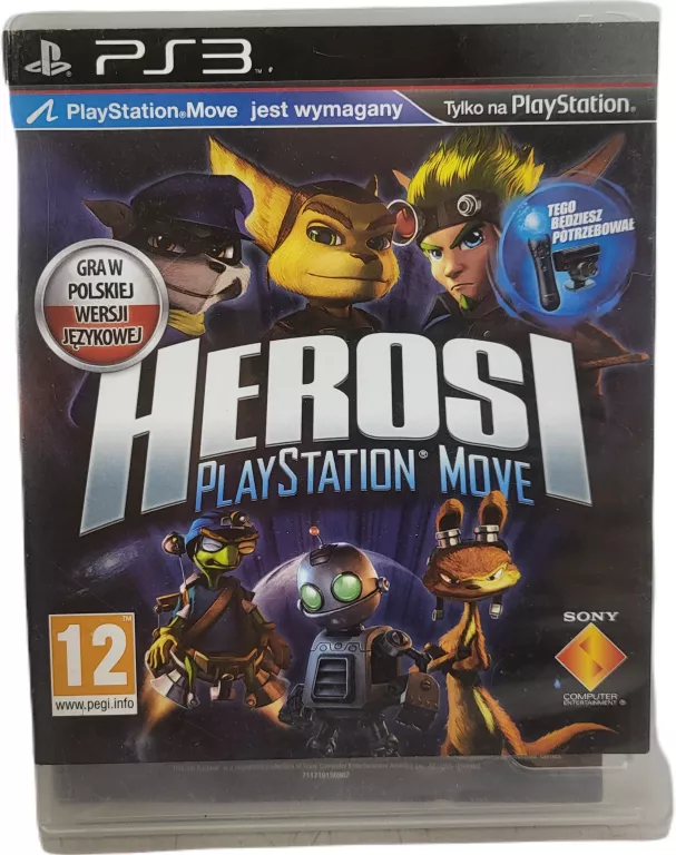 GRA NA PLAYSTATION 3 HEROSI PLAYSTATION MOVE POLSKA WERSJA