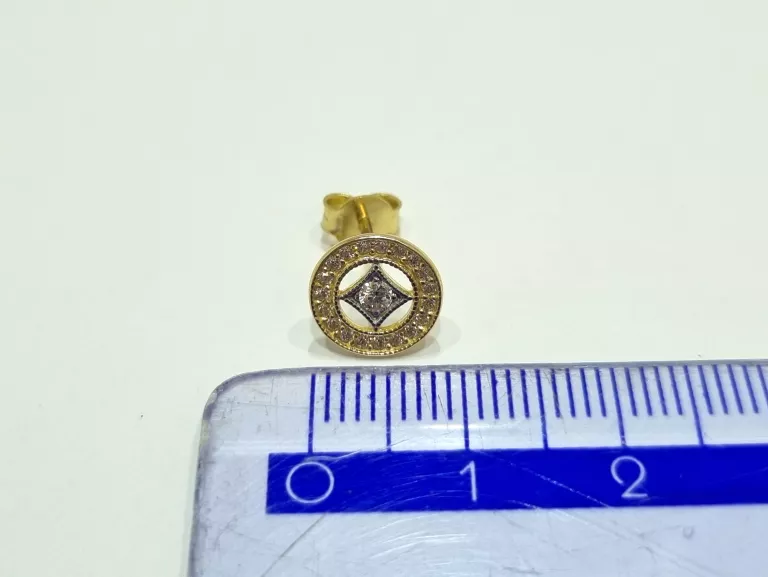 ZŁOTE KOLCZYKI SZYFT PR.585 1,83G