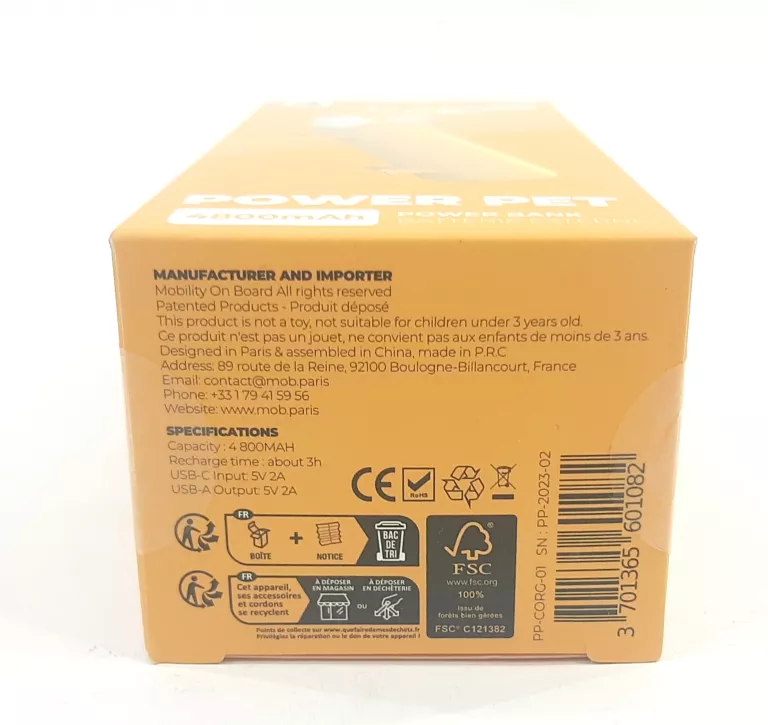 POWERBANK PIESEK CORGI (4800 MAH)