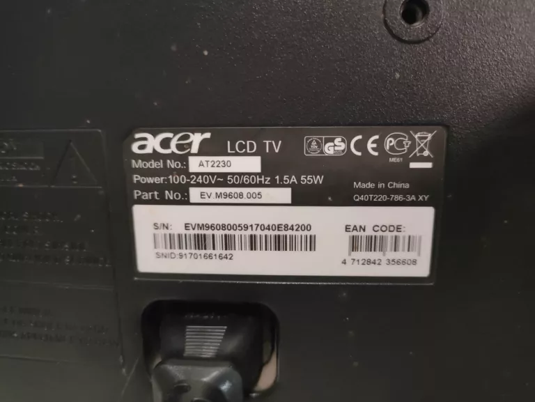 TELEWIZOR ACER 22" AT2230