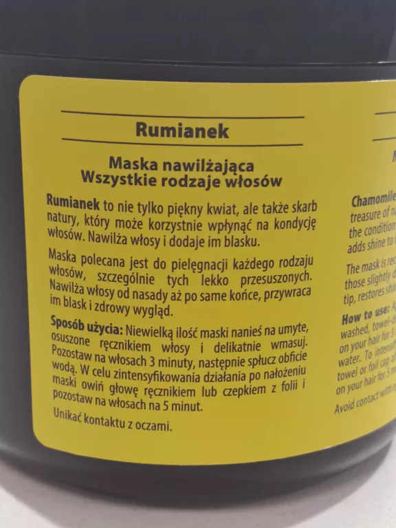 JOANNA MASKA DO WŁOSÓW NAWILĄZAJĄCA Z RUMIANKIEM