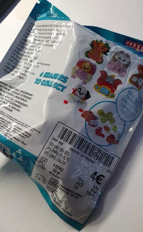 DISNEY PUZZLE GUMKI 3D DO MAZANIA