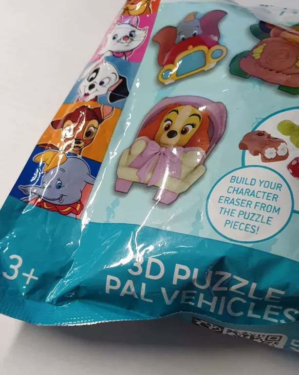 DISNEY PUZZLE GUMKI 3D DO MAZANIA