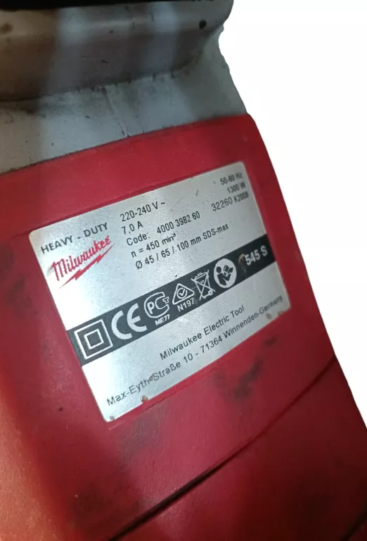 MŁOT UDAROWY MILWAUKEE K545 S