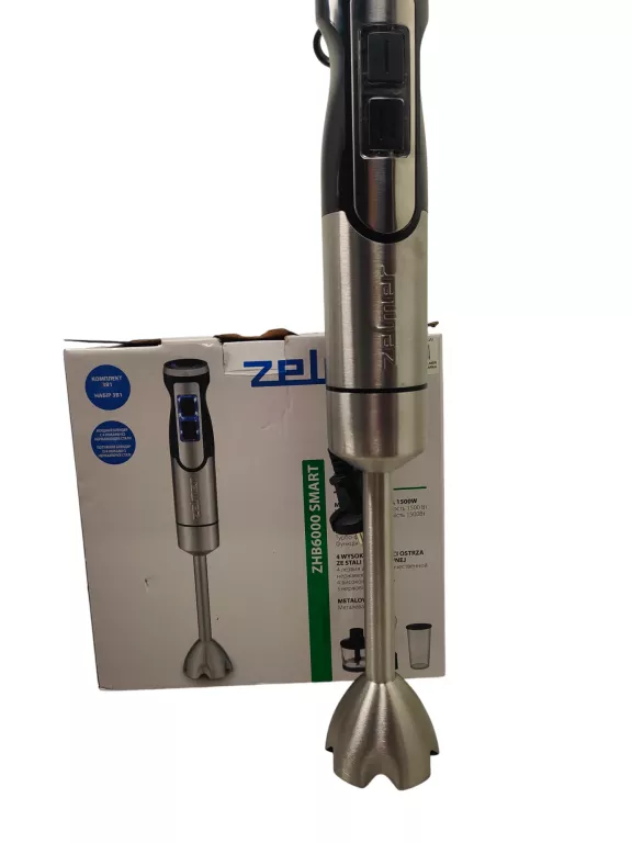 BLENDER RĘCZNY ZELMER ZHB 6000 1500 W TURBO MIARKA ROZDRABNIACZ TRZEPACZKA