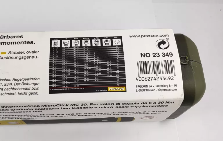 KLUCZ DYNAMOMETRYCZNY PROXXON 23349 6-30NM 1/4"